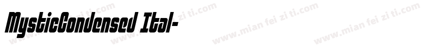 MysticCondensed Ital字体转换